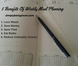 5 Benefits To Weekly Meal Planning